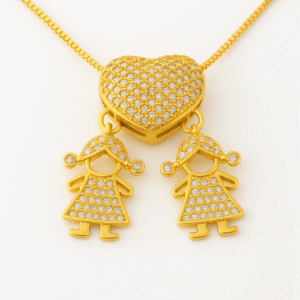 Colar Meninas - Amor Eterno