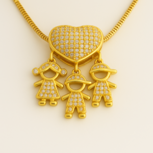 Colar Três Filhos - Amor Eterno