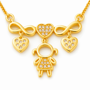 Colar Menina - Elos infinitos