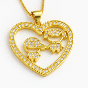 Colar Casal de Filhos - Abraço