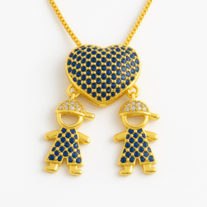 Colar Meninos - Coração Radiante