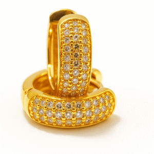 Brinco Argola cravejado