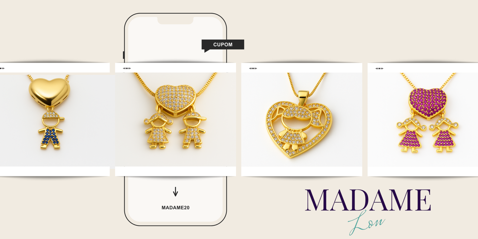 Beige Aesthetic New Collection Fashion Photo Collage Banner